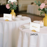 Maxbell 24Pcs Place Card Holders Wood Wooden Menu Clips for Party Banquet Restaurant