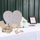Maxbell Wedding Guest Book Alternative with Stand Table Centerpiece Sign Heart Frame