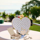 Maxbell Wedding Guest Book Alternative with Stand Table Centerpiece Sign Heart Frame
