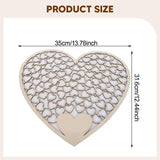 Maxbell Wedding Guest Book Alternative with Stand Table Centerpiece Sign Heart Frame