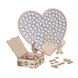 Maxbell Wedding Guest Book Alternative with Stand Table Centerpiece Sign Heart Frame