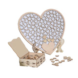 Maxbell Wedding Guest Book Alternative with Stand Table Centerpiece Sign Heart Frame