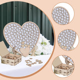 Maxbell Wedding Guest Book Alternative with Stand Table Centerpiece Sign Heart Frame