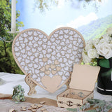 Maxbell Wedding Guest Book Alternative with Stand Table Centerpiece Sign Heart Frame