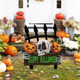 Maxbell Halloween Yard Stake Skull Pumpkin Halloween Decor for Courtyard Party Store