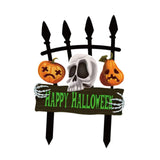 Maxbell Halloween Yard Stake Skull Pumpkin Halloween Decor for Courtyard Party Store