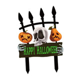 Maxbell Halloween Yard Stake Skull Pumpkin Halloween Decor for Courtyard Party Store
