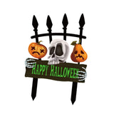 Maxbell Halloween Yard Stake Skull Pumpkin Halloween Decor for Courtyard Party Store
