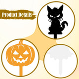 Maxbell 3x Halloween Yard Sign Spooky Iron Art Ornaments for Holiday Outside Walkway