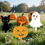 Maxbell 3x Halloween Yard Sign Spooky Iron Art Ornaments for Holiday Outside Walkway