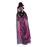 Maxbell Halloween Hanging Animated Screaming Witch 180 cm Life Size for Events Porch