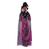 Maxbell Halloween Hanging Animated Screaming Witch 180 cm Life Size for Events Porch