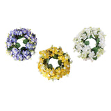 Maxbell Artificial Front Door Wreath Centerpieces Gift Decor for Window Home Wedding violet