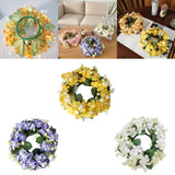 Maxbell Artificial Front Door Wreath Centerpieces Gift Decor for Window Home Wedding violet