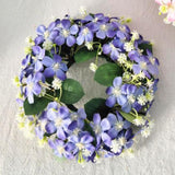 Maxbell Artificial Front Door Wreath Centerpieces Gift Decor for Window Home Wedding violet