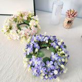 Maxbell Artificial Front Door Wreath Centerpieces Gift Decor for Window Home Wedding violet