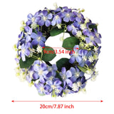 Maxbell Artificial Front Door Wreath Centerpieces Gift Decor for Window Home Wedding violet
