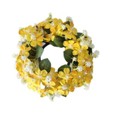 Maxbell Artificial Front Door Wreath Centerpieces Gift Decor for Window Home Wedding yellow