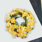 Maxbell Artificial Front Door Wreath Centerpieces Gift Decor for Window Home Wedding yellow