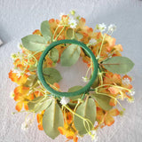 Maxbell Artificial Front Door Wreath Centerpieces Gift Decor for Window Home Wedding yellow