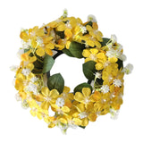 Maxbell Artificial Front Door Wreath Centerpieces Gift Decor for Window Home Wedding yellow