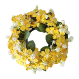 Maxbell Artificial Front Door Wreath Centerpieces Gift Decor for Window Home Wedding yellow