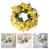 Maxbell Artificial Front Door Wreath Centerpieces Gift Decor for Window Home Wedding yellow