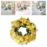 Maxbell Artificial Front Door Wreath Centerpieces Gift Decor for Window Home Wedding yellow
