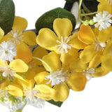 Maxbell Artificial Front Door Wreath Centerpieces Gift Decor for Window Home Wedding yellow