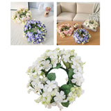 Maxbell Artificial Front Door Wreath Centerpieces Gift Decor for Window Home Wedding white