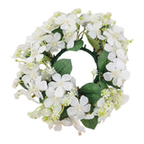 Maxbell Artificial Front Door Wreath Centerpieces Gift Decor for Window Home Wedding white
