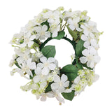 Maxbell Artificial Front Door Wreath Centerpieces Gift Decor for Window Home Wedding white
