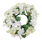 Maxbell Artificial Front Door Wreath Centerpieces Gift Decor for Window Home Wedding white