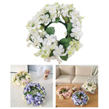 Maxbell Artificial Front Door Wreath Centerpieces Gift Decor for Window Home Wedding white