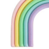 Maxbell 28x Rainbow Cake Toppers Cake Decorations for Baby Showe Teaching Engagement