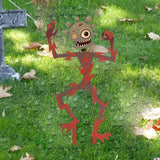 Maxbell Zombie Halloween Yard Stake Iron Art Ornament for Holiday Backyard Courtyard