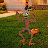 Maxbell Zombie Halloween Yard Stake Iron Art Ornament for Holiday Backyard Courtyard