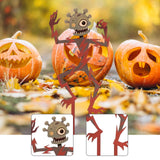 Maxbell Zombie Halloween Yard Stake Iron Art Ornament for Holiday Backyard Courtyard