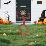 Maxbell Zombie Halloween Yard Stake Iron Art Ornament for Holiday Backyard Courtyard