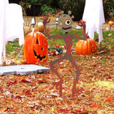 Maxbell Zombie Halloween Yard Stake Iron Art Ornament for Holiday Backyard Courtyard