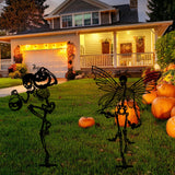 Maxbell 2 Pieces Skeleton Halloween Yard Signs Weatherproof for Garden Party Outside