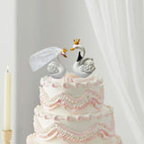 Maxbell Bride Groom Cake Decoration Art Wedding Cake Topper Statue for Wedding Gifts