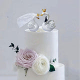 Maxbell Bride Groom Cake Decoration Art Wedding Cake Topper Statue for Wedding Gifts