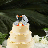 Maxbell Wedding Cake Topper Funny Animal Figures for Anniversary Bridal Shower Decor