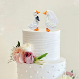 Maxbell Wedding Cake Topper Funny Animal Figures for Anniversary Bridal Shower Decor