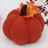 Maxbell 3x Artificial Velvet Pumpkins Home Craftsmanship Autumn Holiday Faux Pumpkin