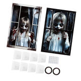 Maxbell Happy Halloween Wall Posters Scary Chilling Face Poster for Pub Party Office Style A