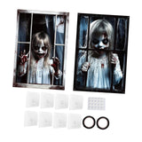 Maxbell Happy Halloween Wall Posters Scary Chilling Face Poster for Pub Party Office Style A
