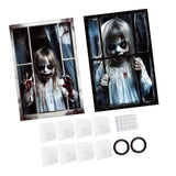 Maxbell Happy Halloween Wall Posters Scary Chilling Face Poster for Pub Party Office Style A