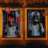Maxbell Happy Halloween Wall Posters Scary Chilling Face Poster for Pub Party Office Style A